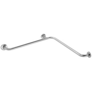Rankena dušo 710x710 mm, su tvirtinimo apdaila, matinis nerūdijantis plienas