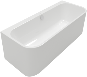 Vonia Architectura 170x75 balta, su panele, glaudžiama prie sienos
