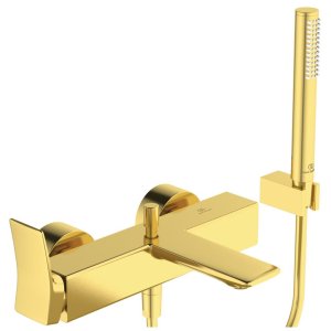 Maišytuvas voniai/dušui Ideal Standard Conca, su komplektu, spalva - Brushed Gold