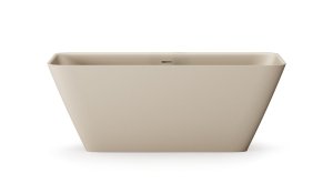 Vonia Quadro 1590x700 silkstone, laisvai pastatoma, Matte Caffelatte spalva