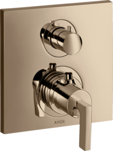 Dekoratyvinė dalis AXOR Citterio potinkiniam termostatiniam maišytuvui, 2 funkcijų, poliruoto raudono aukso spalvos (Polished Red Gold)