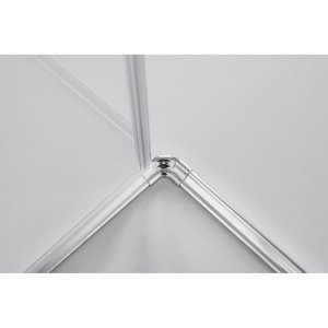 Dušo kabina Brasta Glass VIKTORIJA 880-890x880-890x2000 skaidrus stiklas, aukso sp. profilis