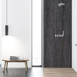 Kompozicinė plokštė VIPANEL Stone black, 1000x2100