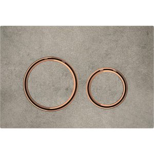 Vandens nuleidimo mygtukas Geberit Sigma50 Round betonas/raudonas auksas