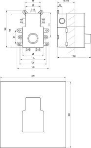 Potinkinė dalis Ravak RB 07F.50 R-box