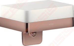 Muilo dozatorius AXOR Universal Softsquare su lentynėle, poliruoto raudono aukso spalva (Polished Red Gold)