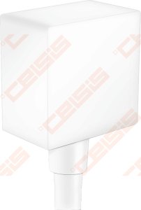 Potinkinė dušo jungtis HANSGROHE Square su atbuliniu vožtuvu, balta matinė