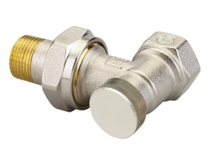 Uždarymo ventilis  RLV-S, DN10, vidinis sriegis, kampinis, R 3/8, Rp 3/8, 1.5 m³/h