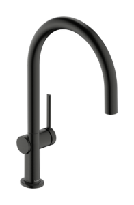 Maišytuvas plautuvei Talis M54 220 1jet, šlifuoto juodo chromo spalvos (brushed black chrome)