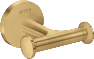 Dvigubas kabliukas AXOR Universal Circular, šlifuoto aukso spalva (Brushed Gold Optic)