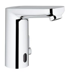 Sensorinis praustuvo maišytuvas GROHE Eurosmart Cosmopolitan E su temperatūros reguliavimo rankenėle, 230V, chromo spalvos 