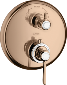 Dekoratyvinė dalis AXOR Montreux termostatiniam potinkiniams maišytuvui, 2 funkcijų, poliruoto raudono aukso spalvos (Polished Red Gold)