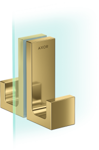 Dušo durų rankena AXOR Universal Rectangular, poliruoto aukso spalva (Polished Gold Optic)
