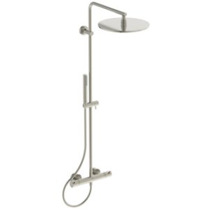 Dušo sistema Ideal Standard Ceratherm T125, termostatinė. Komplekte termostatinis maišytuvas,Ø300mm lietaus dušo galva, rankinis dušas-"pirštelis',  spalva - Silver Storm