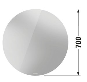Veidrodis Light & Mirror 70cm Better versija, baltas matinis, su apšvietimu