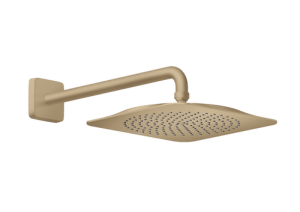 Dušo galva su laikikliu iš sienos AXOR Citterio C 270/270 1jet, šlifuotos bronzos spalvos (Brushed Bronze)