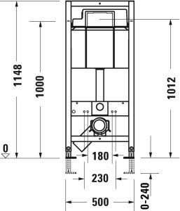 Rėmas WC potinkinis 500x1148