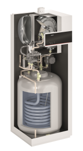 Katilas dujinis Vitodens 111-F, B1SG 32kW pastatomas