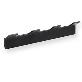Pakaba su 4 kabliukais Bemeta Nero, 205x46x33 mm.