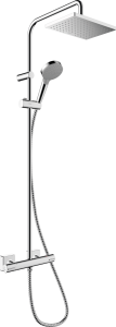 Termostatinė dušo sistema HANSGROHE Vernis Shape 230, 1 srovės, spalva - chromo (chrome)