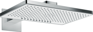 Dušo galva su laikikliu iš sienos HANSGROHE Rainmaker Select 460, 2 srovių, spalva - balta/chromo (white/chrome)