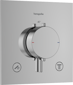 Dekoratyvinė dalis potinkiniam termostatiniam maišytuvui HANSGROHE Ecostat Comfort E, 2 funkcijos, spalva - chromo