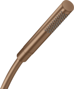 Rankinė dušo galvutė AXOR Starck 1jet EcoSmart, šlifuoto raudono aukso spalvos (Brushed Red Gold)