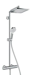 Termostatinė dušo sistema HANSGROHE Crometta E 240, 1 srovės, spalva - chromo (chrome)