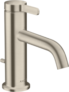 Praustuvo maišytuvas AXOR One 70 su svirtiniu (pop-up) dugno vožtuvu, šlifuoto nikelio spalvos (Brushed Nickel)