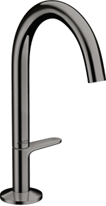 Praustuvo maišytuvas AXOR One Select 170 su paspaudžiamu (push-open) dugno vožtuvu, poliruoto juodo chromo spalvos (Polished Black Chrome)