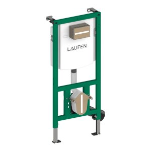 Potinkinis rėmas Laufen INEO su bakeliu pakabinamam unitazui, Dual Flush 6/3 l, reguliuojamas iki 4.5/3 l, 4/2.6 l