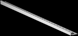 Profilis Shower Step 1490x15x36 mm dešinysis - matinis