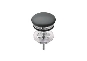 Dugno vožtuvas Roca, keraminis, neuždaromas,  Ø 72, spalva - juoda (onyx)