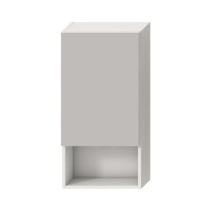 Veidrodinė spintelė Jika LYRA 400x800 mm, 1 durelės, su atvira lentynėle, spalva - balta