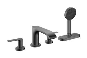 4 dalių vonios maišytuvas HANSGROHE Vivenis, iš vonios krašto, spalva - šlifuoto juodo chromo spalvos (brushed black chrome)