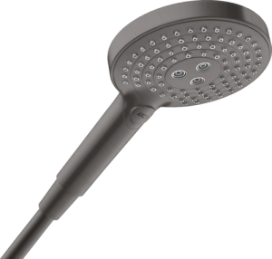 Rankinė dušo galva AXOR ShowerSolutions 120 3jet EcoSmart, šlifuoto juodo chromo spalvos (Brushed Black Chrome)