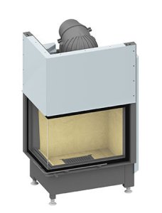 Plieninis židinio ugniakuras SCHMID EKKO L 67(45)51 H (730 x 1260 x 465); 3,4-9,8kW