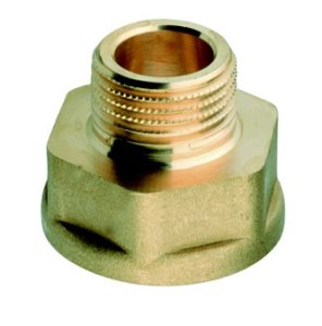 Redukuota mova-nipelis PATTARONI 1.1/4"x3/4", žalvaris
