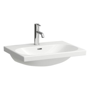 Praustuvas Laufen LUA 600x460x180 mm, su 1 anga maišytuvui viduryje