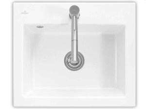 Plautuvė VILLEROY&BOCH  Subway 60S balta blizgi, skyles maišytuvui