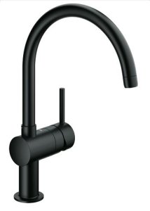 Plautuvės maišytuvas GROHE Minta, juodas (Velvet Black)