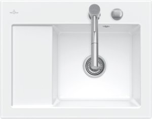 Plautuvė Villeroy&Boch Subway 45 Compact kairė, balta blizgi, skylės