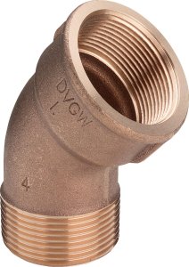 Alkūnė vidus/išorė 3/8" 45°  bronza (Viega)