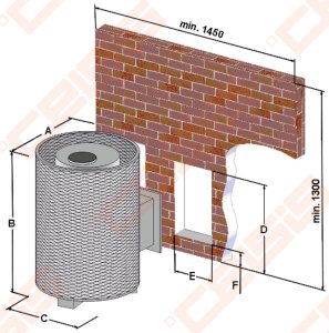 Pirties krosnelė Kalvis K-PR5-S (560x900x830); 12kW