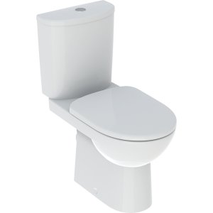 Patatomas unitazas Geberit Selnova Rimfree, horizonalus nuotakas, su lėtai užsidarančiu  dangčiu