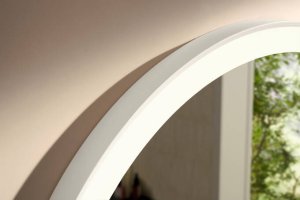 Veidrodis Hansgrohe Xarita Lite S su LED apšvietimu, 900/30 mm, matinė balta