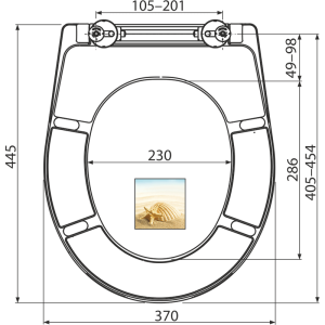 WC dangtis Alcadrain A604 SHELL SOFTCLOSE