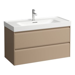 Spintelė praustuvui Laufen MEDA 985x450x515 mm, 2 stalčiai, praustuvui 810119, spalva - cappuccino