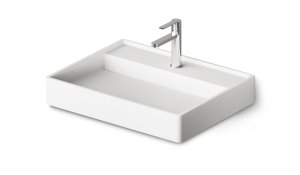 Praustuvas INFINITY 600x470, H95mm su skyle maišytuvui