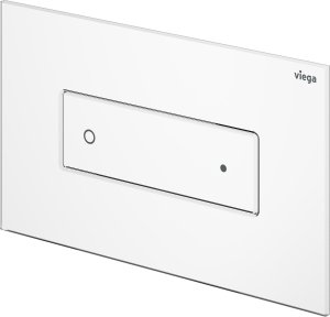 WC mygtukas Viega Prevista Style 22, baltas stiklas